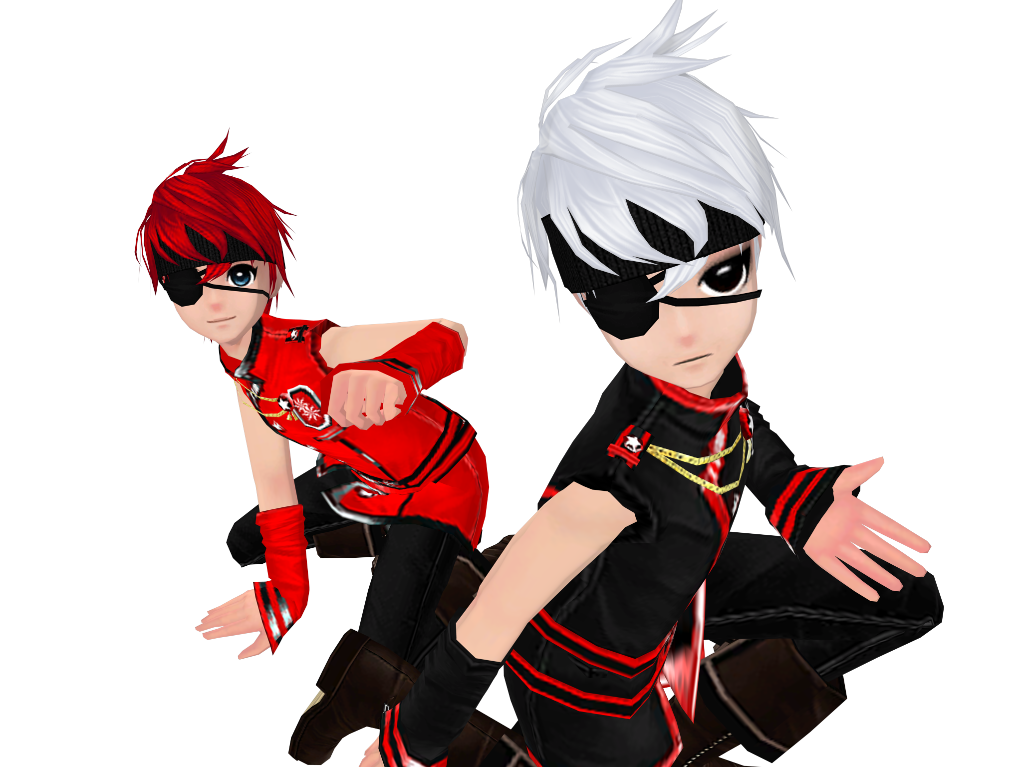 Personajes con atuendos de baile